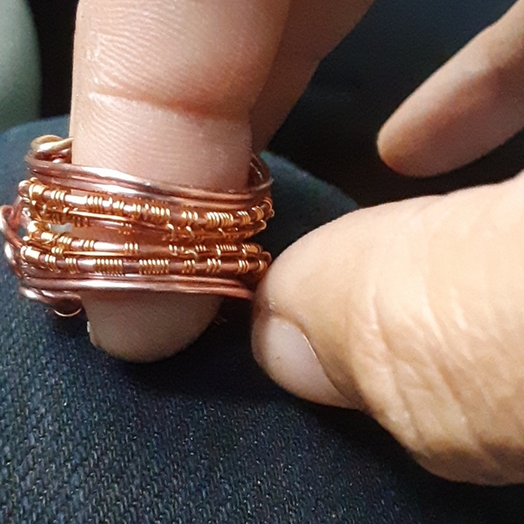 Cool Unique Wire Wrapped Ring - Picture 3 of 4